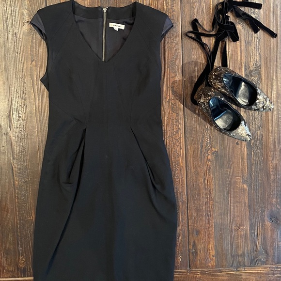 Helmut Lang Wool Shoulder Pad Dress - Picture 2 of 7